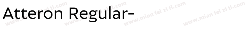 Atteron Regular字体转换